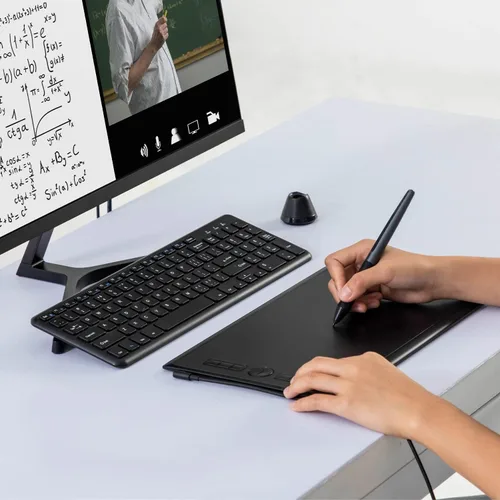 Miniatura 4 de Tableta de Dibujo HUION Inspiroy H610X de 10x6 Pulgadas, Tableta Gráfica Grande con Lápiz Digital sin Batería para Arte Digital y Diseño Gráfico