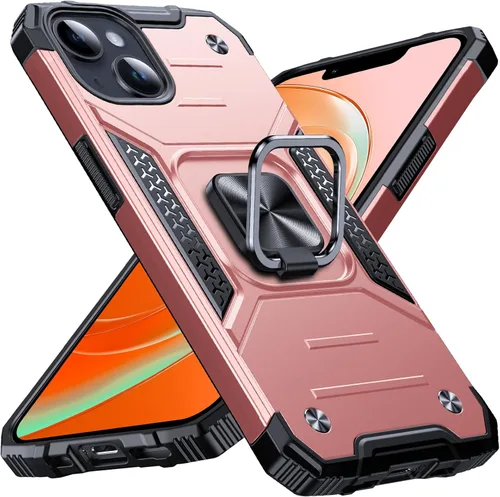 Miniatura 44 de Anqrp Funda resistente para iPhone 6/7/8/SE/SE2 con soporte de anillo mejorado y agarre, grado militar, a prueba de golpes, resistente y robusta
