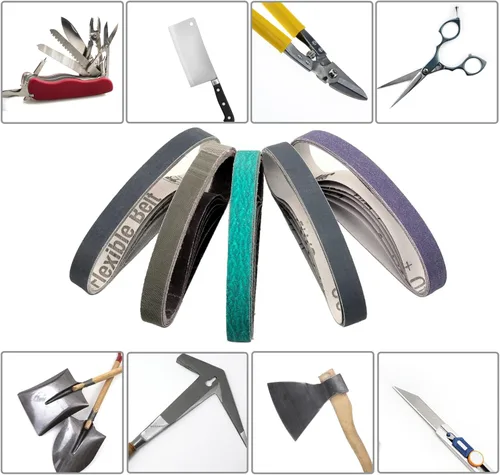 Miniatura 6 de 30 correas de afilador de cuchillos de 1/2 x 12 pulgadas para afilador de cuchillos y herramientas oficiales (WSKTS y WSKTS-KT/MK.1 y MK.2), Surtido