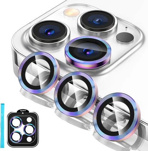 Miniatura 16 de Tensea Protector de lente de cámara Compatible para iPhone 17 Pro Max/17 Pro/15 Pro Max/15 Pro/16 Pro Max/16 Pro/14 Pro Max/14 Pro, Cubierta