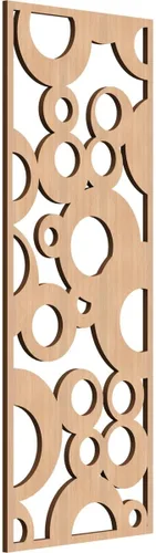 Miniatura 129 de Farwell Paneles de pared decorativos de madera con calado, 13 3/8 pulgadas de ancho x 34 3/8 pulgadas de alto x 1/4 de alto, roble rojo rojo