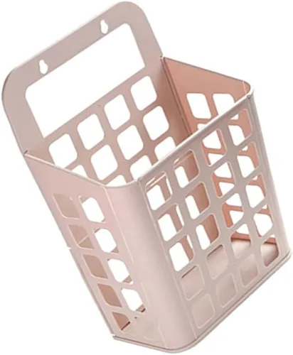 Miniatura 9 de Zerodeko Cesta de plástico para la ropa, rosa, plegable, ligera, 15 x 15 x 12 pulgadas