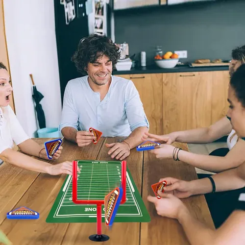 Miniatura 6 de 30 piezas de mini juegos de fútbol de mesa, juegos deportivos con pelotas de fútbol de espuma, poste de portería y tarjetas, juguetes para los Rojo
