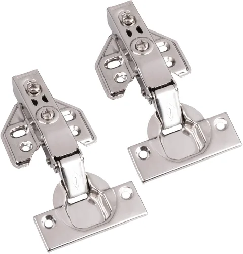 Miniatura 6 de Ilyapa Soft Close Cabinet Hinges Satin Nickel, 4 Pack - Frameless Inset Kitchen Cabinet Door Hinges Hardware