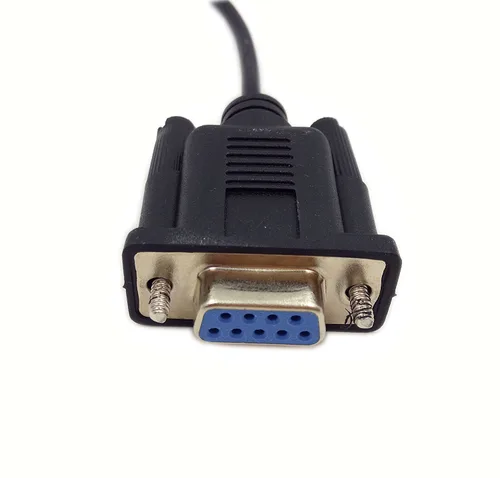 Miniatura 4 de DB9 9 pines hembra a 0.138 in macho cable serie RS232 a 1/8 pulgadas cable de conversión - 6FT/1.8M