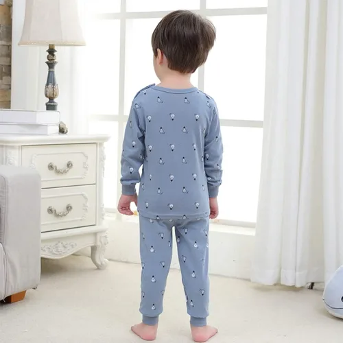 Miniatura 7 de Pijama Yanwang de manga larga 100 algodón orgánico para bebé y niño 3 M-6T