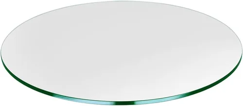 Miniatura 86 de Dulles Glass Superficie de Mesa de Vidrio Redonda de 12 Pulgadas - Templado - Superficie de Vidrio de 3/8 Pulgadas de Grosor, Pulido Plano Seguro
