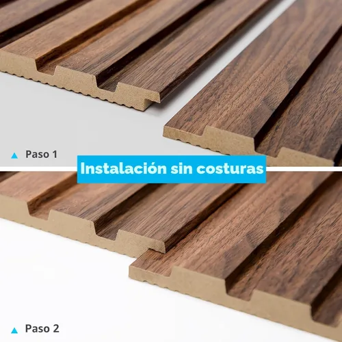 Miniatura 7 de Art3d Paneles de listones de madera de 6 piezas para decoración interior elegante y decoración de techo, panel texturizado 3D de MDF para techo