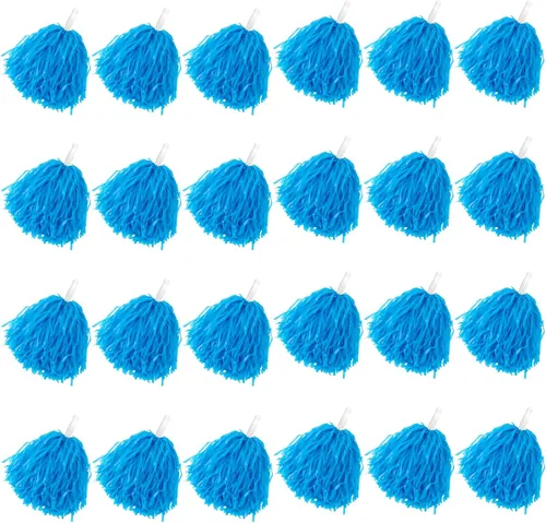 Pompones de animadora a granel para deportes a granel de plástico para bailar y bailar, con asas de plástico para rooters que animan, animadoras,