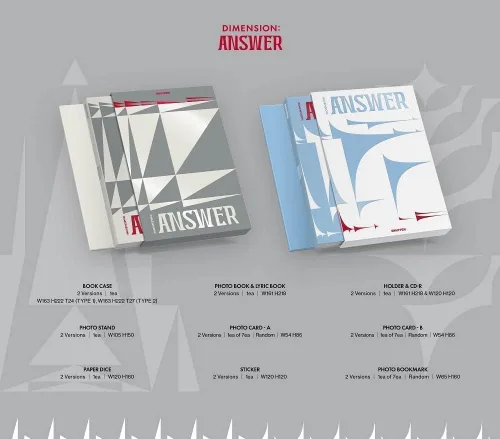 Miniatura 2 de MEJORA DIMENSIÓN: RESPUESTA 1er álbum reempaquetar CD+Photobook y libro de letras+tarjeta fotográfica+soporte de fotos+dados