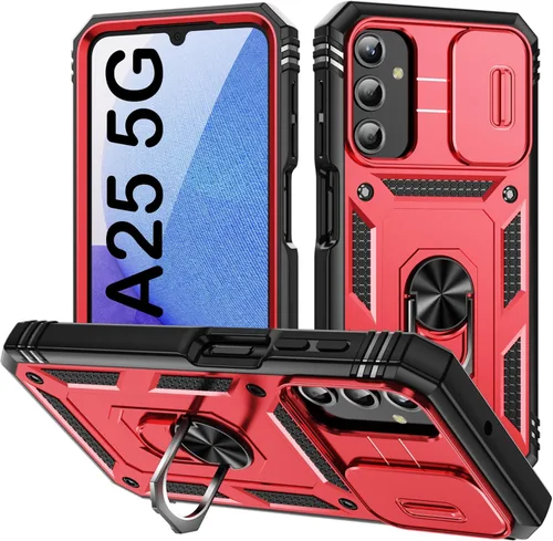 Miniatura 80 de PASNEW Funda para Samsung Galaxy A54, Soporte Metálico y Cubierta Deslizante para Cámara, Militar Multicapa Resistente de Cuerpo Completo a Prueba