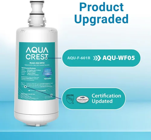 Miniatura 2 de AQUA CREST F-601R Cartucho de filtro de agua, repuesto para cartucho de filtro InSinkErator® F-601R, certificado NSF/ANSI 42 para disfrutar más