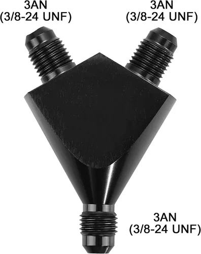 Miniatura 2 de EVIL ENERGY Adaptador de Unión de Llamarada de Bloque Y de 3AN Splitter Unión Negro