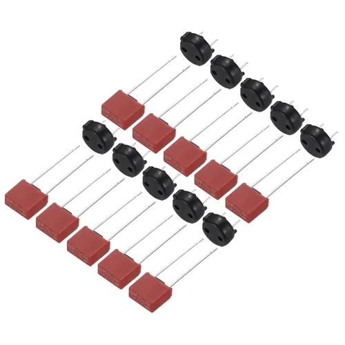 Miniatura 16 de uxcell Juego de 10 piezas de micro fusible cuadrado en miniatura con soporte de fusible para piezas electrónicas PCB LCD reparación, T-1A 1A 250V