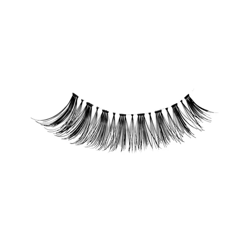 Miniatura 159 de Pooplunch - Pestañas postizas finas de visón sintético, estilo ojo de gato, naturales, cruzadas, tipo racimo, efecto 8D de volumen, tiras