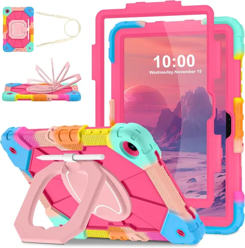 Miniatura 25 de WESOROL Funda para Samsung Galaxy Tab S10 Lite/S10 FE/S9 FE/S9 10.9/11 pulgadas (2025/2023), Funda para Tableta Galaxy Tab S9 a prueba de golpes