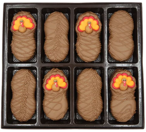 Miniatura 72 de Galletas de la marca Philadelphia Candies cubiertos por ambos lados de chocolate negro y con leche, y crema de cacahuete de la marca Nutter Butter