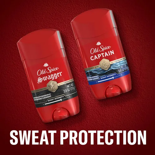Miniatura 12 de Old Spice Red Collection Invisible Solid Antitranspirante y desodorante para hombres, Capitán, 2.6 oz