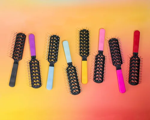 Miniatura 6 de Cricket Static Free Fast Flo Color Vent Hair Brush - Secado rápido y con secador, desenredante y peinado sin encrespamiento - Cerdas antiestáticas
