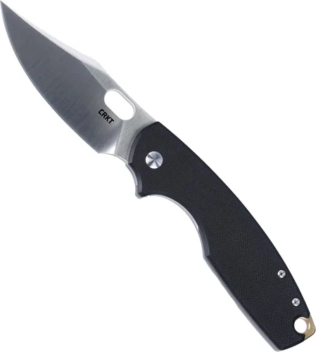 Miniatura 5 de CRKT Pilar Copper EDC Cuchillo de Bolsillo Plegable: Compacto para Uso Diario, Hoja Satinada con Choil para el Dedo, Apertura con Ranura