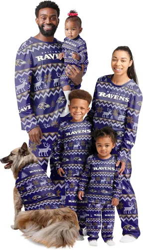 Miniatura 33 de FOCO NFL womens Nfl Team Ugly Pattern Matching Set Family Holiday Pajamas