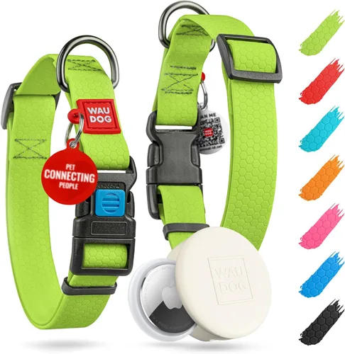 Miniatura 25 de WAUDOG Collar de Perro Impermeable - Collar de Perro Ajustable para Perros Grandes, Pequeños y Medianos - Collar de Perro Desmontable Impermeable