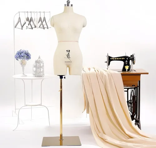 Miniatura 13 de Maniquí de costura para mujer, talla 4, forma de vestido profesional para diseño de sastre y exhibición, cuerpo de espuma para alfileres, torso