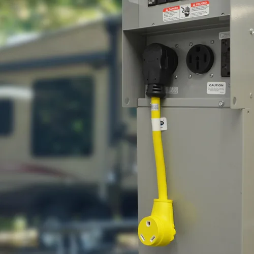 Miniatura 6 de Conntek 14315 adaptador de energía RV cola de cerdo de 50A Macho a 30A Hembra
