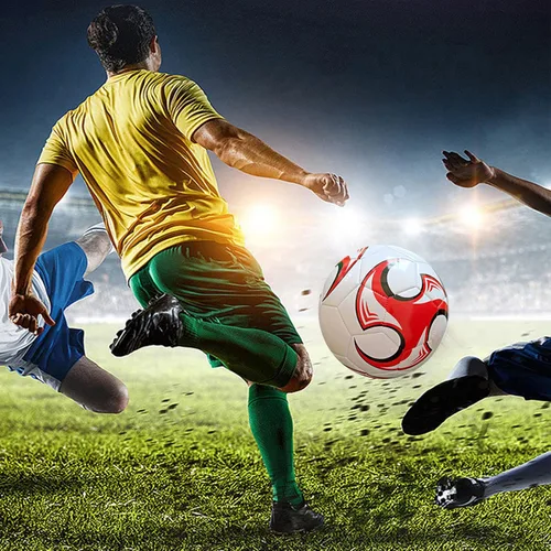 Miniatura 8 de Balón de fútbol tamaño 3, 4, 5 con aguja de bomba, diseño antiexplosión, para interiores y exteriores, adecuado para niños, práctica