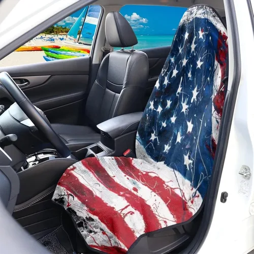 Miniatura 4 de Rnyleeg Funda de toalla para asiento delantero de automóvil de Acción de Gracias para otoño, después del gimnasio, natación, yoga, fundas