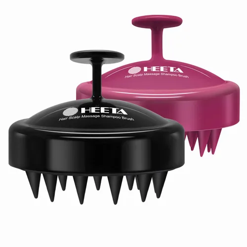 Miniatura 10 de HEETA Masajeador para el cuero cabelludo para el crecimiento del cabello, cepillo de champú de silicona para el cuero cabelludo, cepillo exfoliante