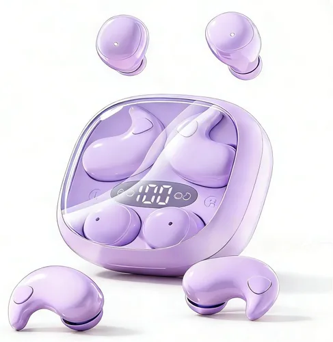 Miniatura 7 de Auriculares para dormir de lado, mini auriculares inalámbricos 2 en 1 con Bluetooth para dormir, discretos auriculares intrauditivos para pequeños