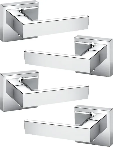 Miniatura 118 de KNOBWELL - Juego de cerradura con 1 picaporte resistente para puertas de una cara, ideal para puertas interiores reversibles, 0.93 libras