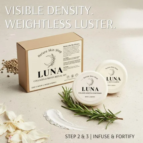Miniatura 2 de Nature Skin Shop Luna - Juego de champú y acondicionador de colágeno y biotina, fortalecedor y voluminizador para cabello fino, adelgazamiento y Set