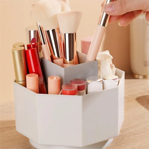 Miniatura 4 de Makeup Makeup Brush Storage Bucket Desktop Organizer Multifunction Cosmetic Storage Organizer