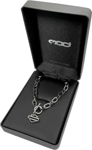 Miniatura 2 de Harley-Davidson - Collar con barra de palanca y escudo para mujer, acero