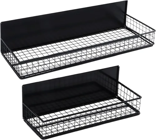 Cesta de almacenamiento magnética, estante magnético para refrigerador, estante magnético para especias, malla de alambre, organizador magnético,