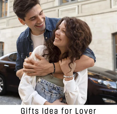 Miniatura 4 de Regalos románticos de aniversario para mujeres y hombres, pulseras a juego regalos para parejas, novio, novia, mi amor, prometido, recién casado