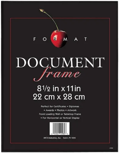 MCS Marco de formato Room Essentials - 8.5x11' (negro)