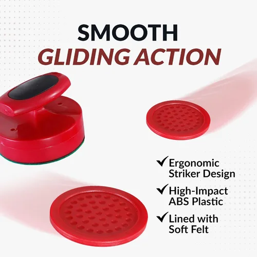 Miniatura 4 de Hathaway Pro-Series - Juego de discos y huelguistas de hockey de aire para sala de juegos familiar, con golpeadores ergonómicos de 4 pulgadas