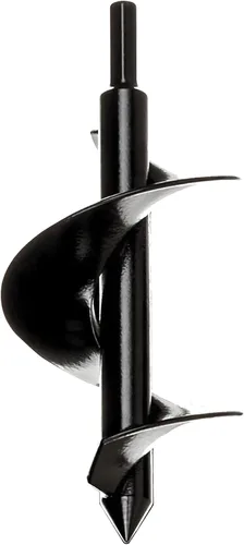 Power Planter barrena de 3"x7" para almácigos y bulbos., Negro
