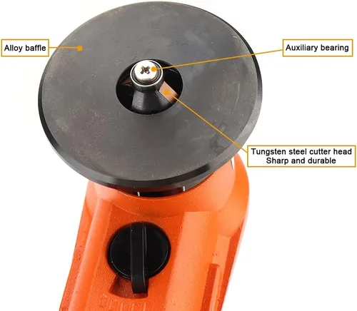 Miniatura 4 de BAINUO - Máquina de biselado neumática manual, mini herramientas eléctricas de biselado lineal portátil, kit de desbarbado de esquina de arco