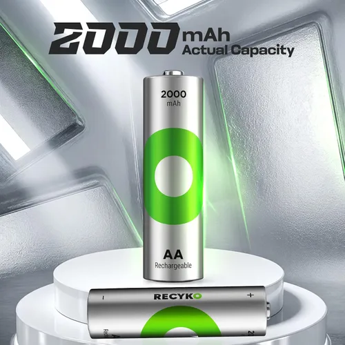 Miniatura 2 de Baterías AA recargables de 2000 mAh – precargadas – reutilización más de 1000 veces – Conserva la energía después de 6 años – Batería recargable