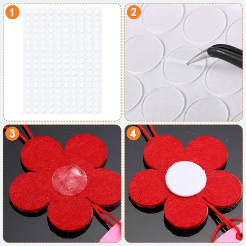 Miniatura 4 de Adhesivos adhesivos de doble cara transparentes de doble cara con cinta adhesiva redonda de acrílico sin rastros, adhesivo fuerte impermeable
