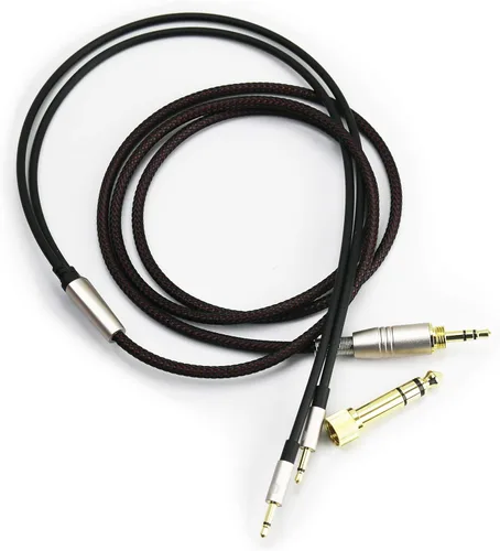 NewFantasia Cable de repuesto de adaptador dual de 0.098 in a 0.138 in y 0.248 in compatible con auriculares Monolith M1060, M1060C, M565, M565 de