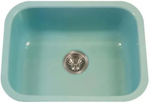 Miniatura 13 de Houzer Porcela PCS-2500 BL - Fregadero de cocina de acero esmaltado de porcelana negra de 23 pulgadas, duradero y versátil, esencial para el hogar