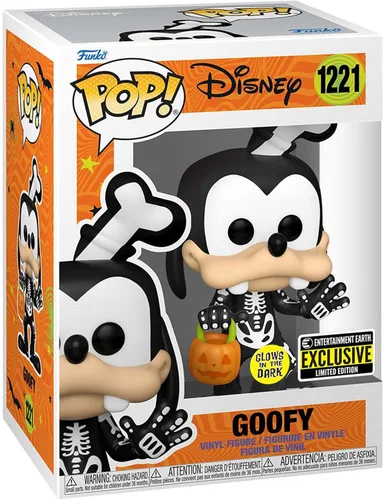 Miniatura 2 de Funko Pop! Disney - Figura Goofy (esqueleto) que brilla en la oscuridad (exclusivo de Entertainment Earth)