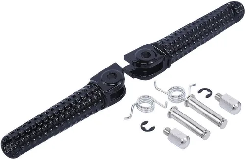 Miniatura 4 de TCMT Juego de estriberas negras para reposapiés delantero para Yamaha YZF R1 1998-2024 R1S R1M 2015-2024 YZF R6 2003-2020 YZF R6S 2003-2009
