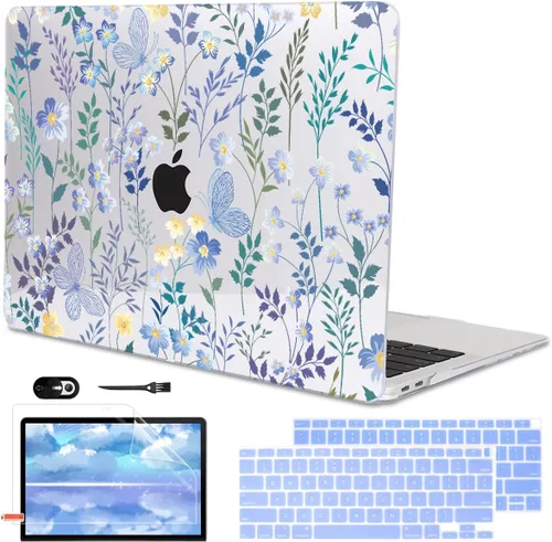 Miniatura 9 de Funda para MacBook Air de 13 pulgadas 2021 2020 2019 2018 para Mac A2337 M1 A2179 A1932 Funda con Touch ID, funda rígida de plástico