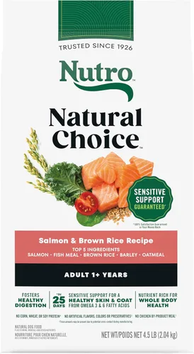 Miniatura 12 de Nutro Natural Choice - Alimento seco para perros, comida para perros adultos, receta de carne seca y arroz integral, 12 libras.